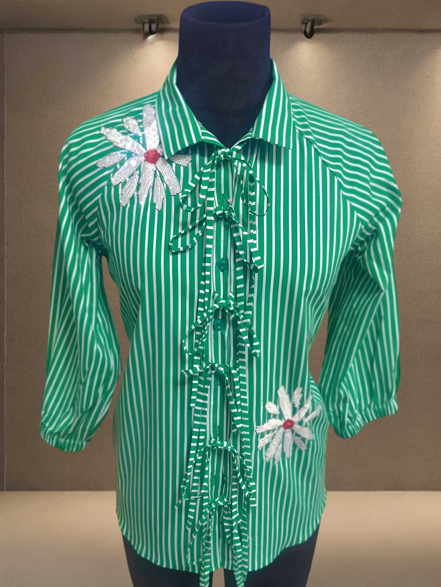 Sequin Tie Up Shirt